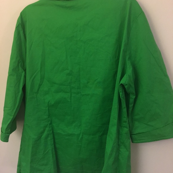 BNWOT Kelly Green Retro Top 6X/22 US - Picture 4 of 7